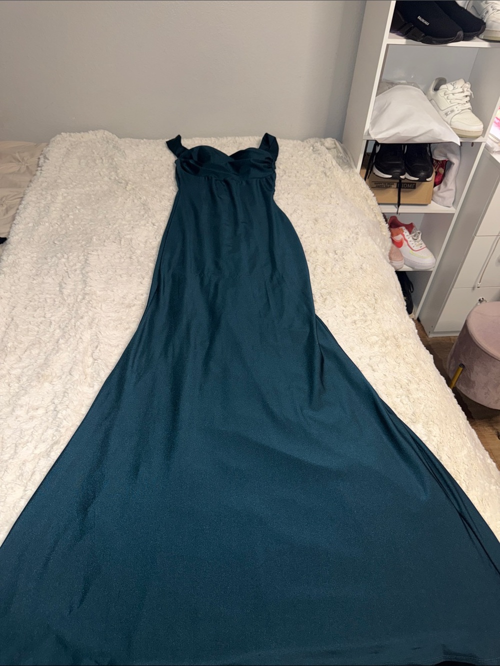 Windsor Deep Teal Maxi Dress with Sweetheart Bust